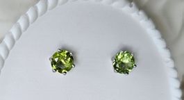 Ohrstecker 925 Silber mit Peridot