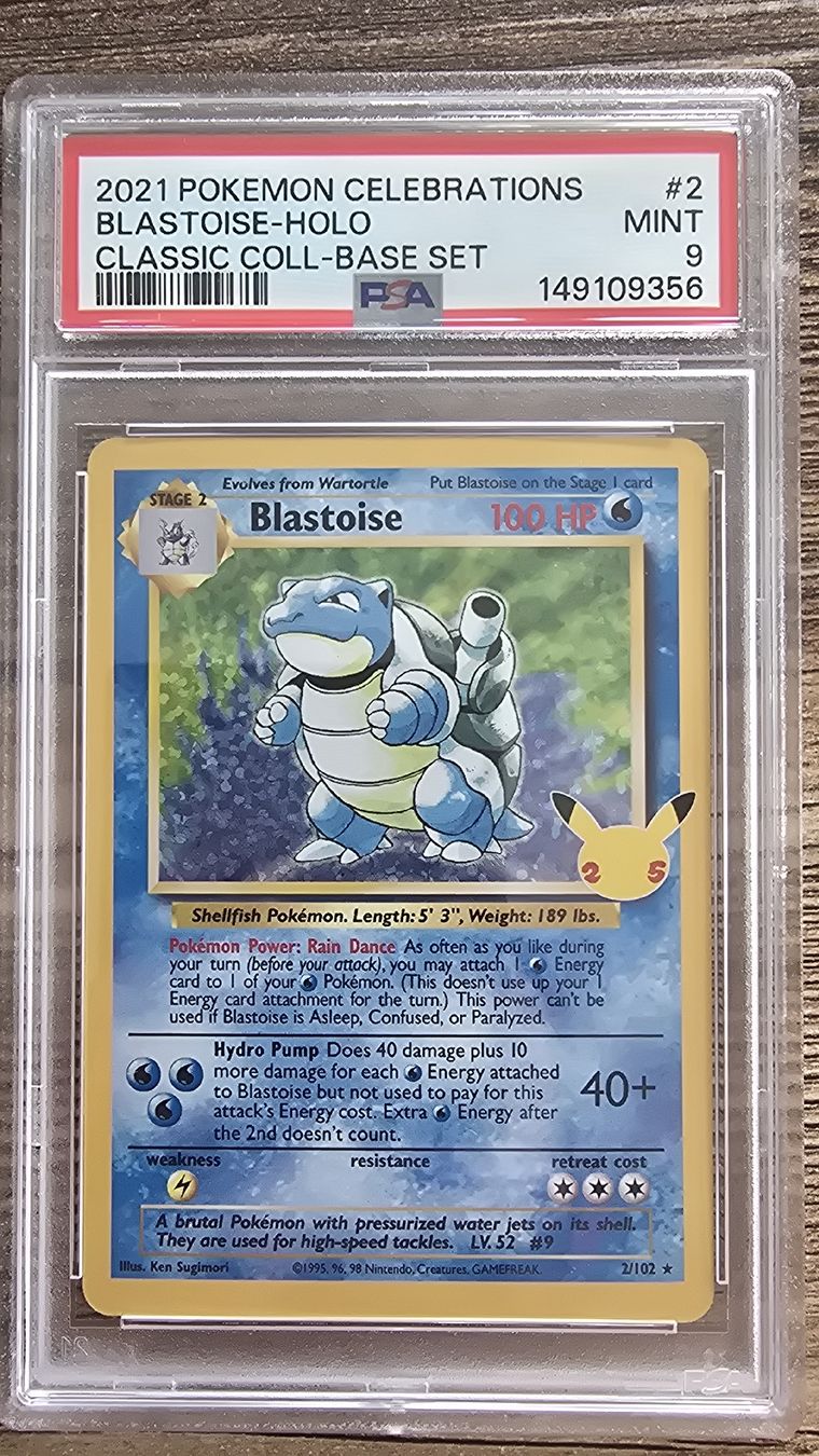 Pokémon Carte collezionabili: Pokemon Blastoise Holo 2/102 PSA 9 Mint – Nuovo (secondo la descrizione) da Winterthur venduto da GreenSkyline