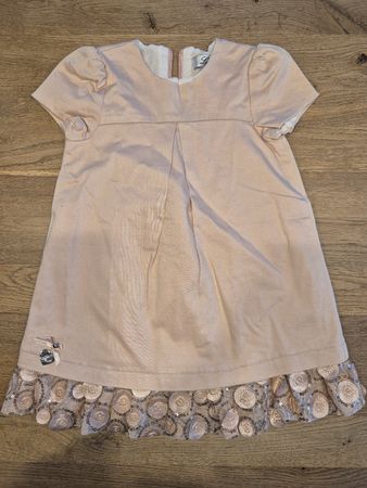 Rosa Kleid mit Spitze von Lomo Kids, Grösse 92