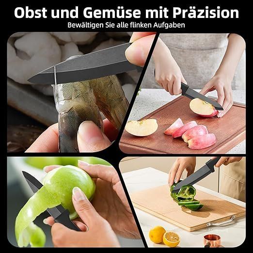 Coltelli: Keramikmesser Set, Scharf 4er Pack Messerset – Nuovo e nell'imballaggio originale da Oberentfelden venduto da abz_l7vm 5
