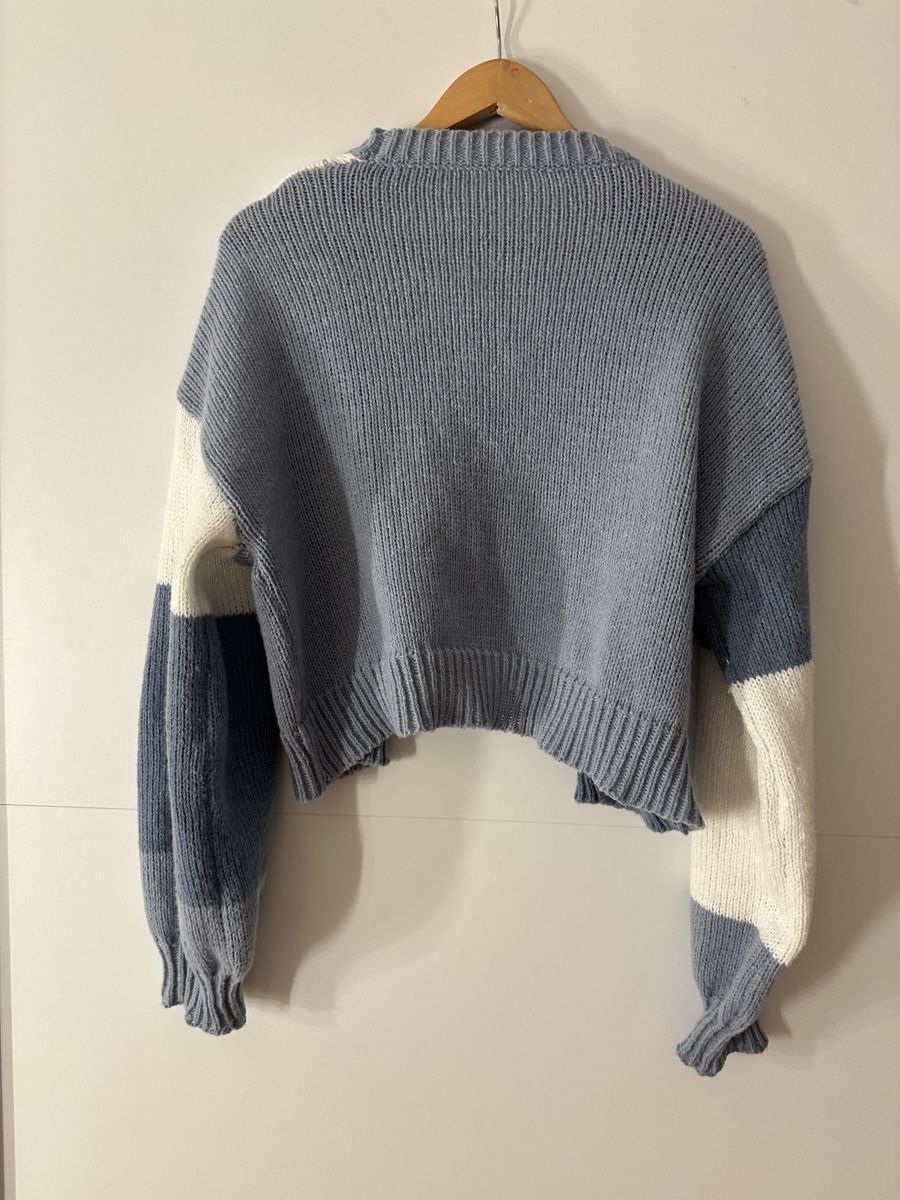 Giacche: Strickjacke in blau/weiss, Grösse L – Usato da Schaffhausen venduto da ali.brandle 1