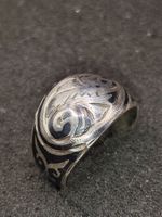 Vintage 875er Silber Unisex Ring 80er Jahre USSR