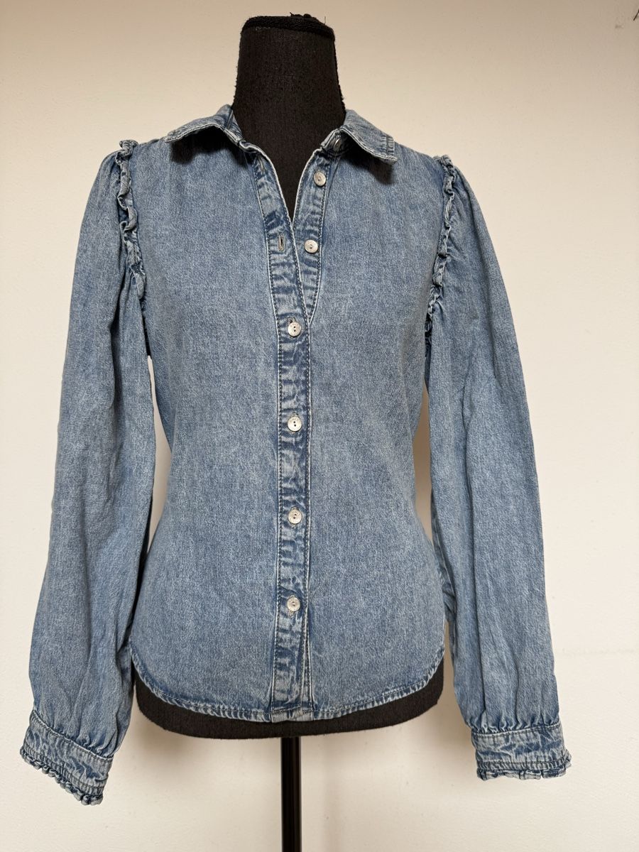 Only Camicette: Boho Jeansbluse von Inlay – Nuovo (secondo la descrizione) da Sigriswil venduto da ck56 1