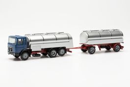 1:87 MAN F8 Milchtank-Hängerzug
