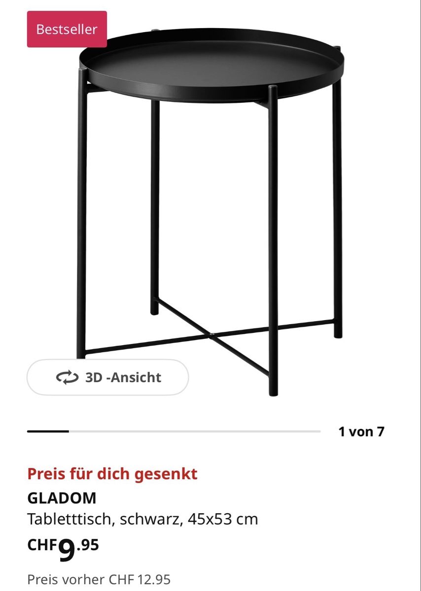 Tavoli: Tablettisch 45x53 – Usato da Suhr venduto da nitoir 1
