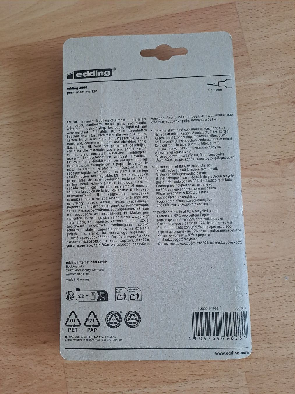 Edding Penna & Evidenziatori: Edding, 4 verschiedene Farben – Nuovo e nell'imballaggio originale da Hombrechtikon venduto da Rada039 1