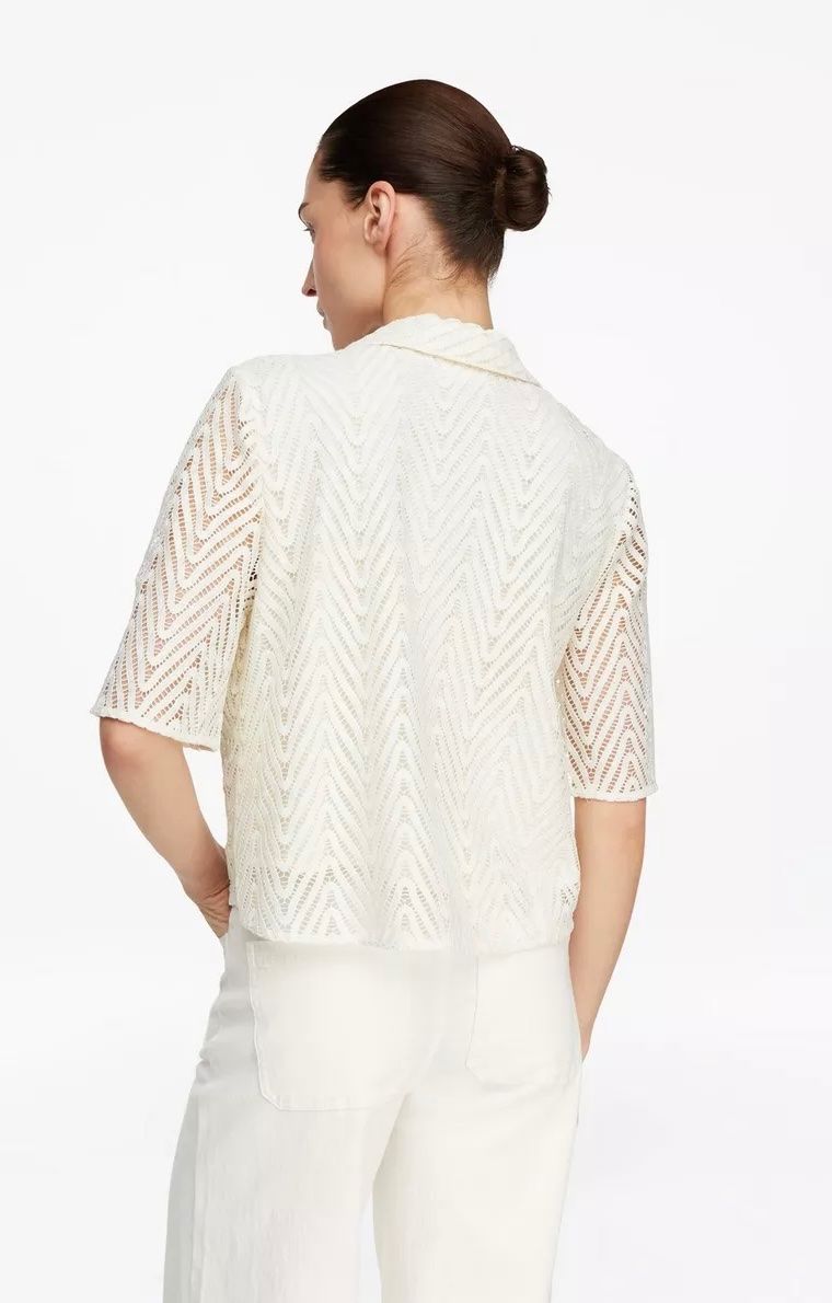 Comma Blusen: Comma Damen Bluse Weiss Spitze neuwertig – Neu und originalverpackt aus Luzern von Sommer_26 4