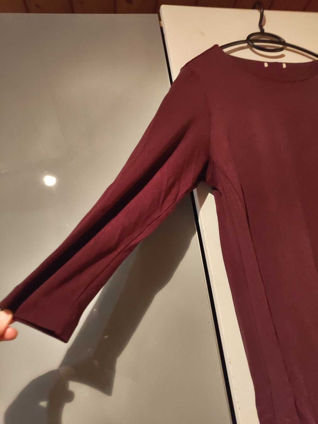 Vestiti: Kleid mit Taschen / Grösse XL / Bordeau – Usato da Schänis venduto da Second_Life_ 2