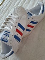 Baskets Adidas Superstar blanc rouge bleu taille 36