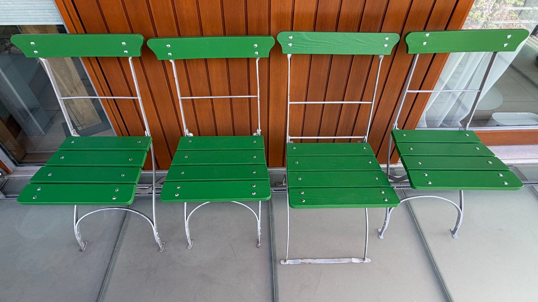 Sedie: 4er Set Gartenstühle/Klappstühle – Usato da Biel/Bienne venduto da Meshe12
