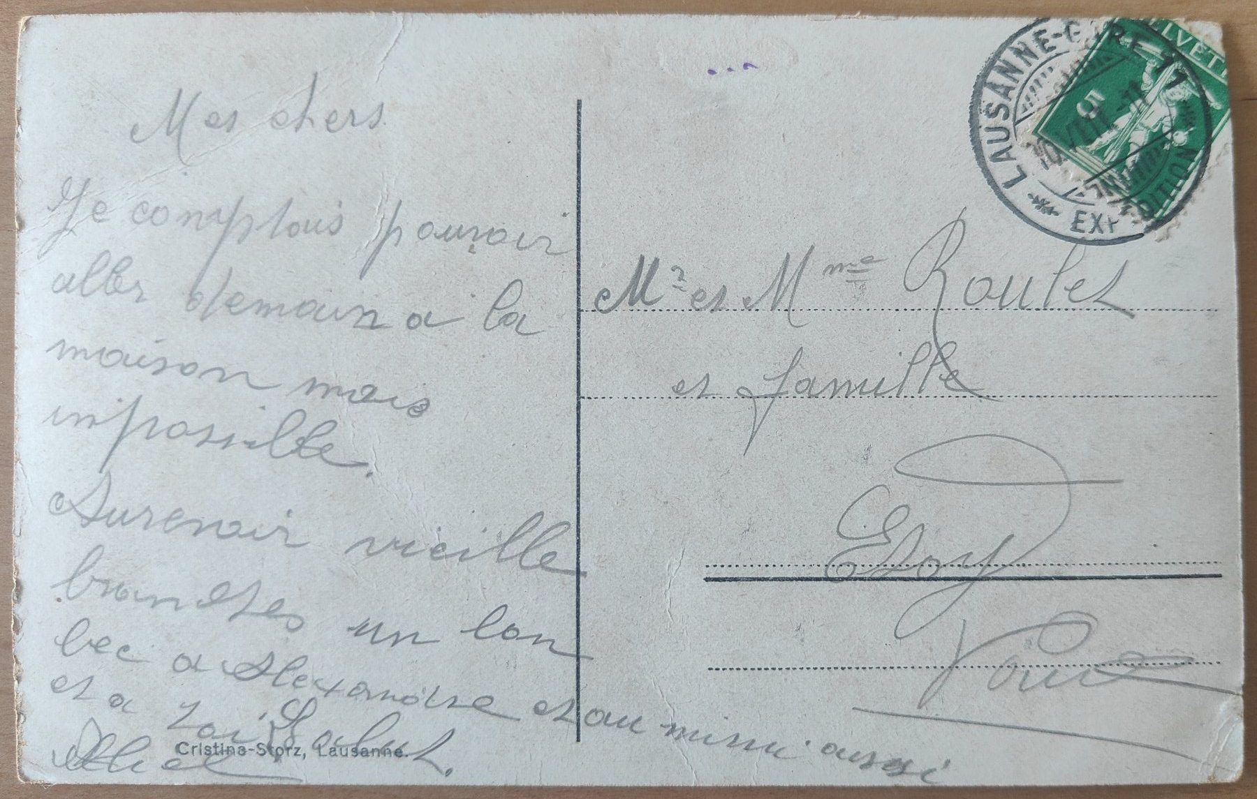 Cartoline postali: Lausanne Boulevard Grancy um 1910 mit Strassenbahn – Usato da St. Erhard venduto da Chaeferli6 1