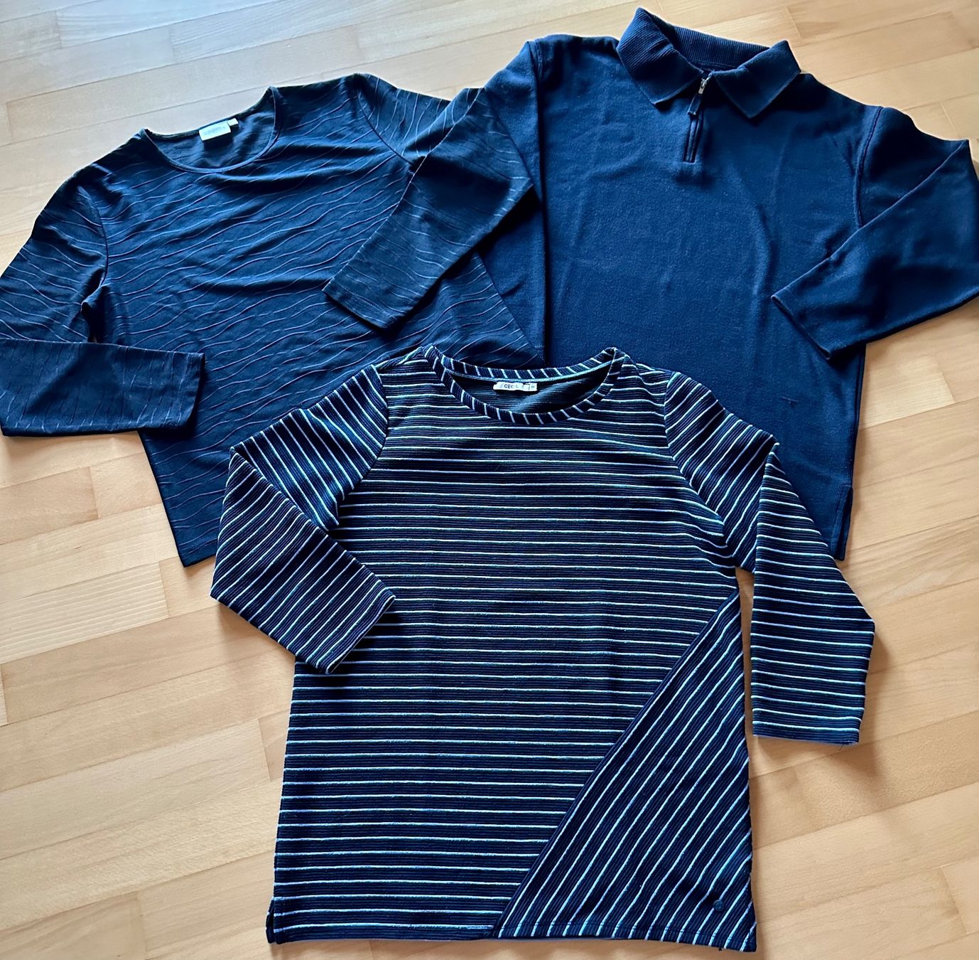 Kleiderpakete: 3 Langarmpullis Cecil, Greenvillage und Exabel 38/40 – Gebraucht aus Wallbach von logologo01