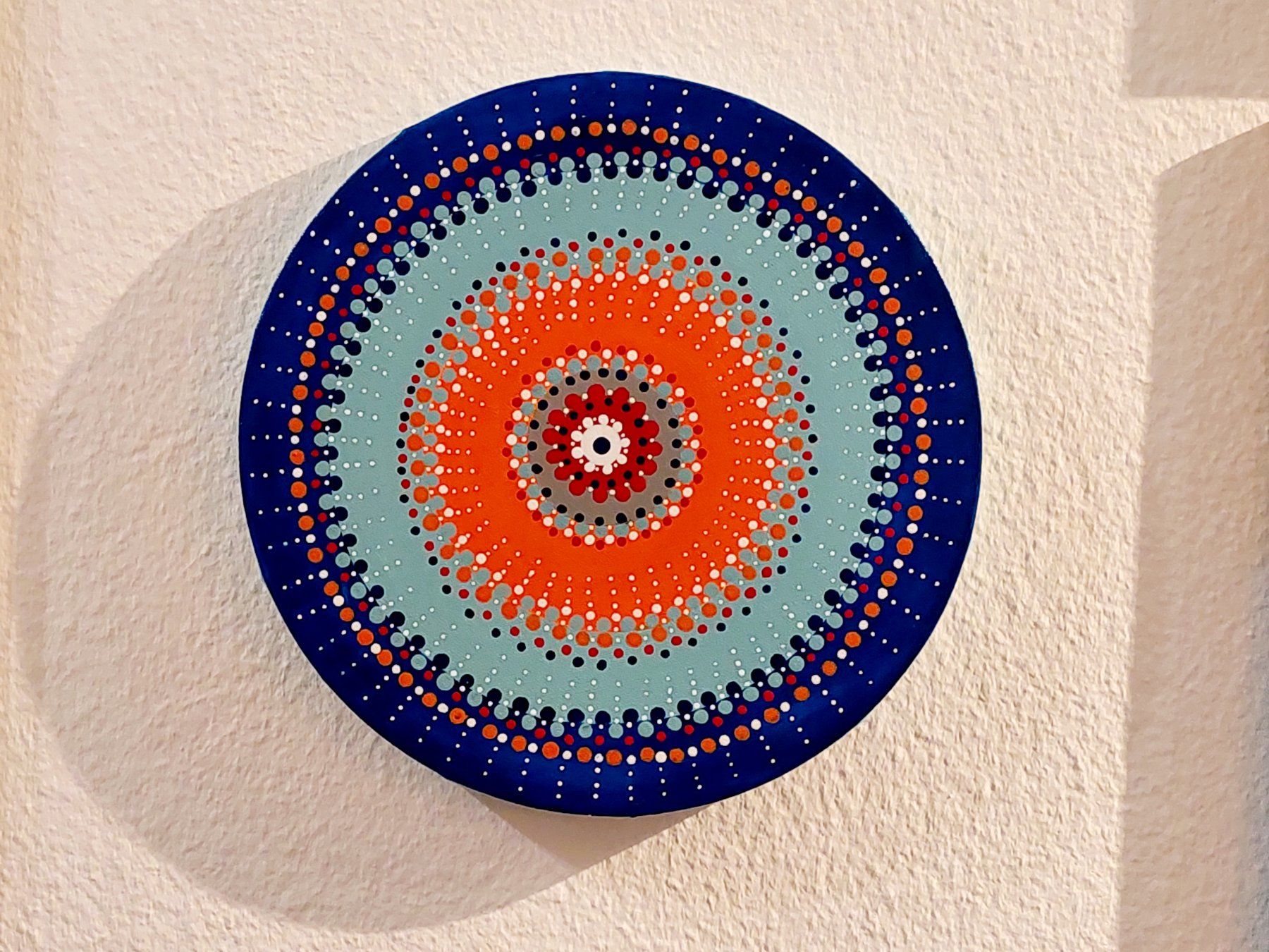 Foto & Immagini: Rundes Bild Acrylfarbe in Handarbeit gemalt – Nuovo (secondo la descrizione) da Basel venduto da ideenhaus 2