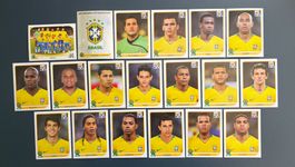 Brasil / Brasilien Komplett! (486-504) - Panini FIFA WM 2010