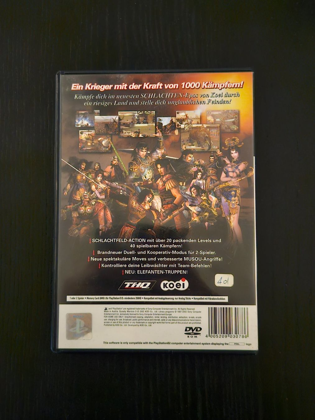 Sony Giochi: Dynasty Warriors 3 (PS2) – Usato da Zürich venduto da sodamnme 2