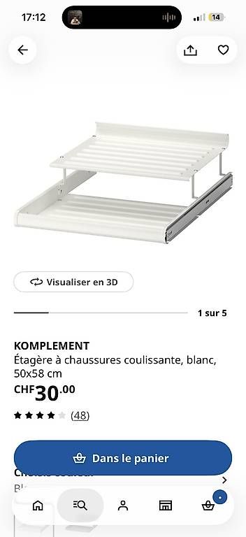 Armadi: Ikea Komplement Schuheinsatz – Nuovo e nell'imballaggio originale da Zürich venduto da sve_r6lp 1