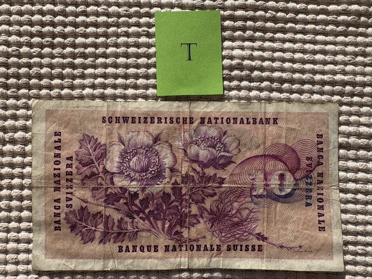 Banconote: 10 Fr. Geldnote / Serie 41 K – Usato da Rümlang venduto da SchumBru10 1