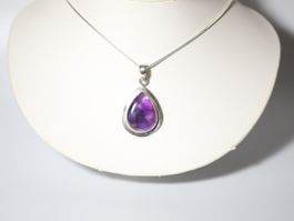 Pendentif / Anhänger 925 & Amethyst / Améthyste 37mm
