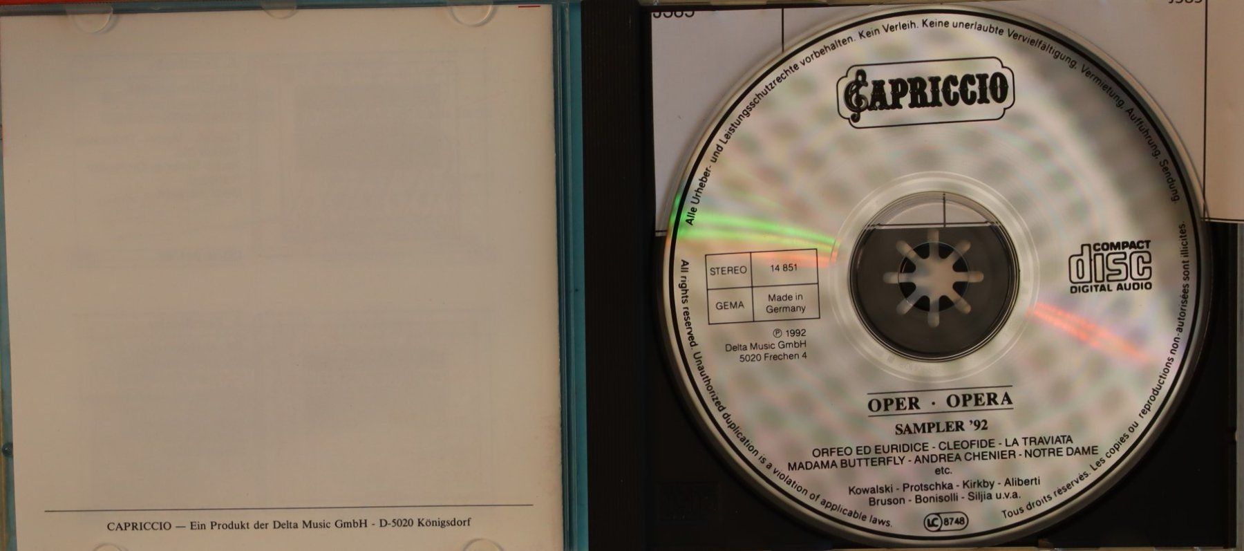 CD: Oper Highlights – Opera – Usato da Luzern venduto da CONTENTI 1