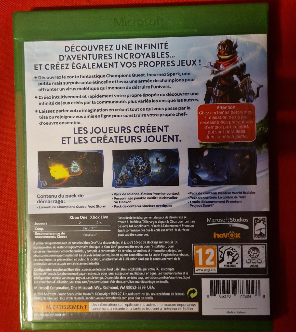 Microsoft Jeux: Project Spark Xbox One – D'occasion à Villars-sur-Glâne par MrLobTec 1