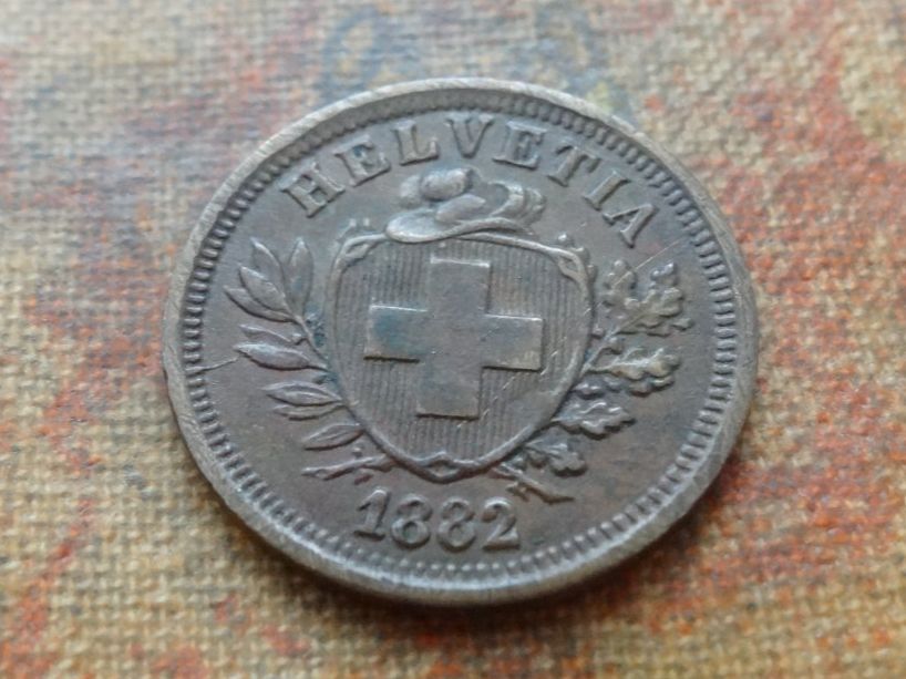 Alle Münzen: 1 Rp. 1882  (C) – Gebraucht aus Romanel-sur-Lausanne von Swift13