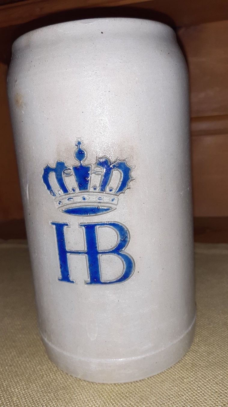 Caraffe: Bierkrug HB 1l Mass, Humpen – Usato da Opfikon venduto da Carslo5