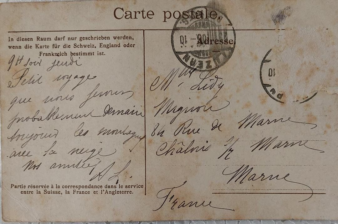 Cartes postales: LUZERN  - Gütschbahn - 1906 – D'occasion à Delémont par Domdom1 1
