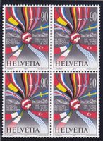 Postfrisch Schweiz Österreich 1992