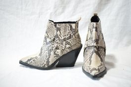 Bottines Santiags River Island en VRAI CUIR - NEUVES - 36