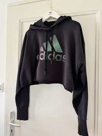 Adidas cropped sweat shirt - size XS-M