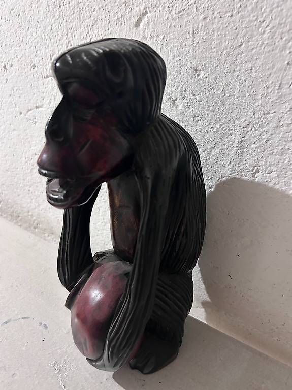 Statuette: Statuette de singe en bois sculpté  Style ethnique – Usato da Lausanne venduto da zou_jhq8 1