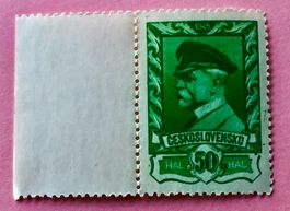 Briefmarken aus Tschechoslowakei Präsident Masaryk 1945
