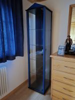 Vitrinen Schrank blau 171x41x36 cm guter Zustand