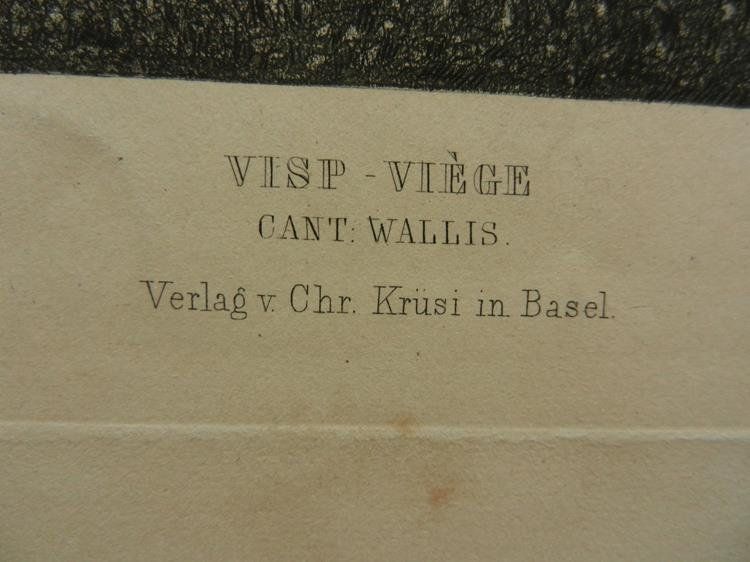 Stiche: Visp schöne Aquatinta – Gebraucht aus Risch von Antikfee 2