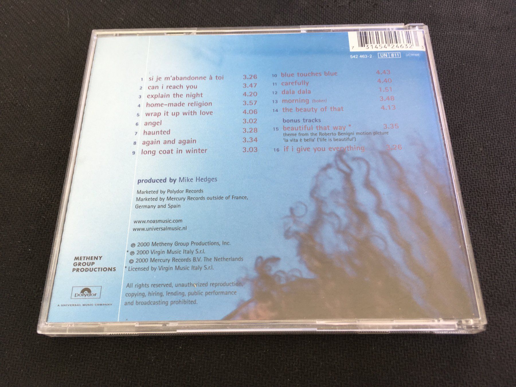 CD: Noa - Blue touches blue -CD- – Usato da St.Gallen venduto da MedienJoe 2