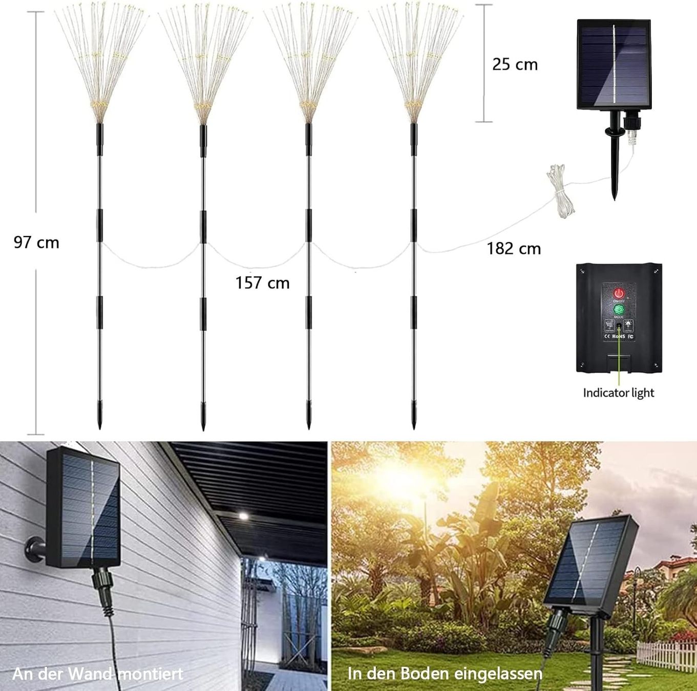 Lampade: Solar Lampe  Garten, 4 Stück – Nuovo e nell'imballaggio originale da Nuglar venduto da SaleRitter 5