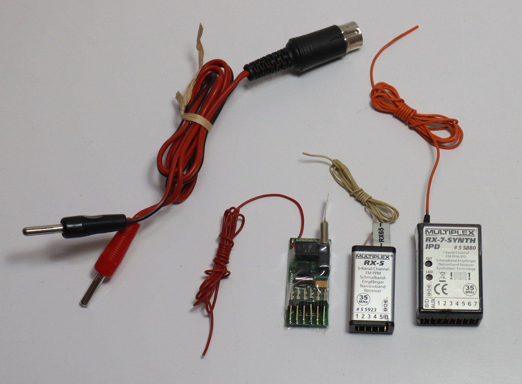 Multiplex Telecomando: Multiplex Cockpit SX 35MHz Synthesizer Sender + 3 Empfänger – Usato da Frick venduto da volvo850driver 1