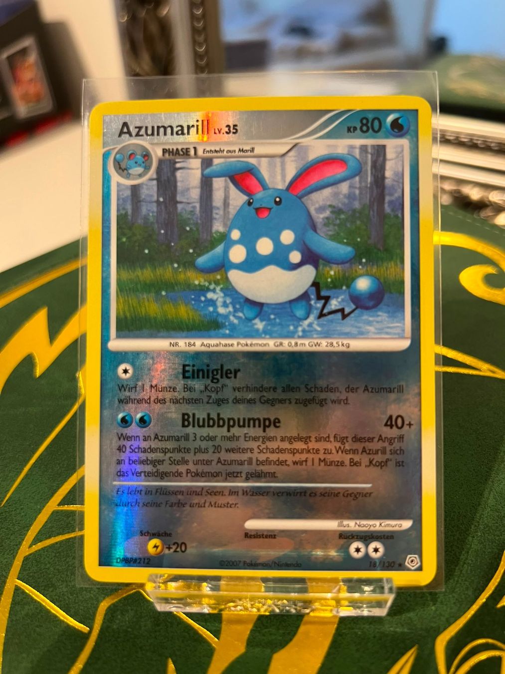 Pokémon Cartes à collectionner: Pokemon Azumarill LV.35 Reverse Holo 2007 18/130 – D'occasion à Münsingen par wuerschwein