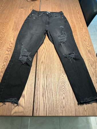Schwarze Destroyed Jeans top Zustand!
