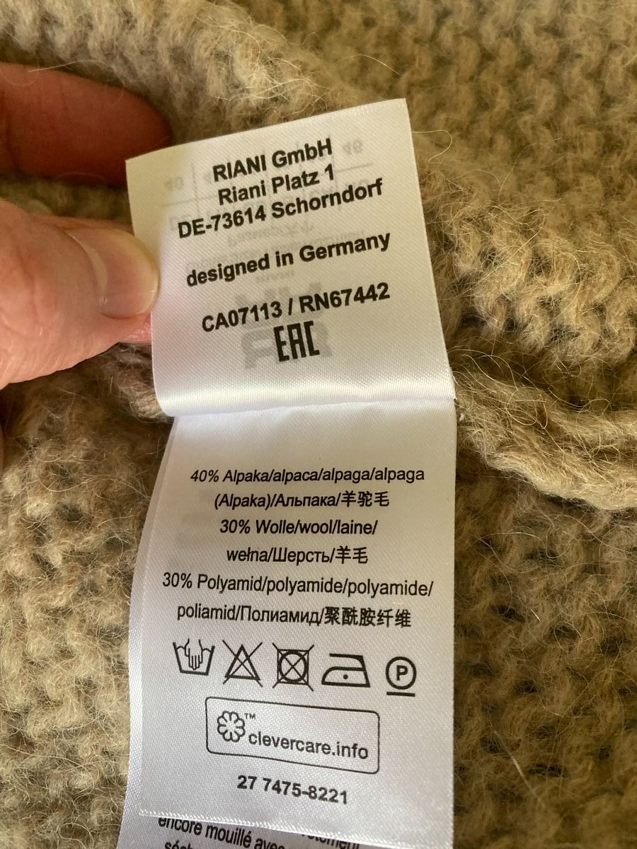 Riani Mäntel: WUNDERBARES RIANI STRICKMANTEL Gr. M/L, ALPAKA, BUTTERWEICH! – Gebraucht aus Zürich von einefreude 8