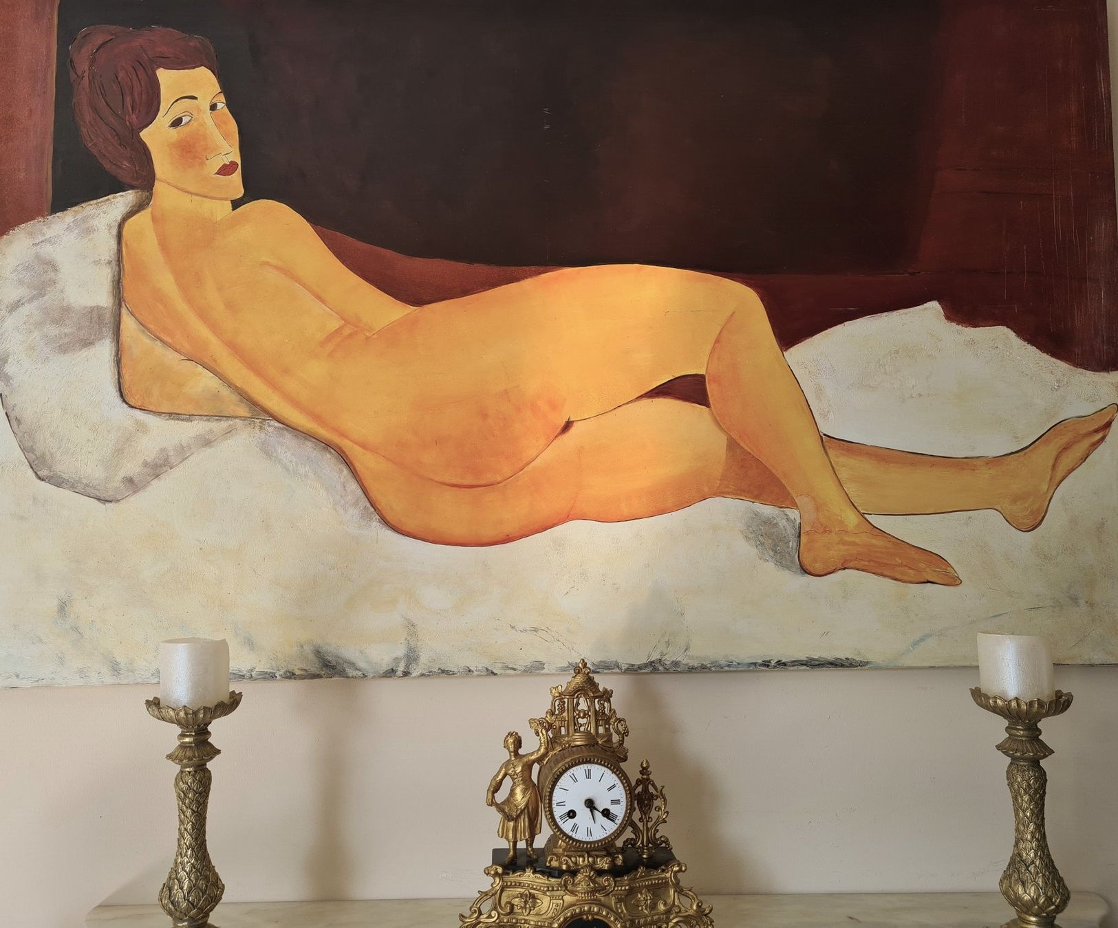 Dipinti: Grosses Akt Gemälde n. Modigliani – Usato da Rotkreuz venduto da Dobermann5 1