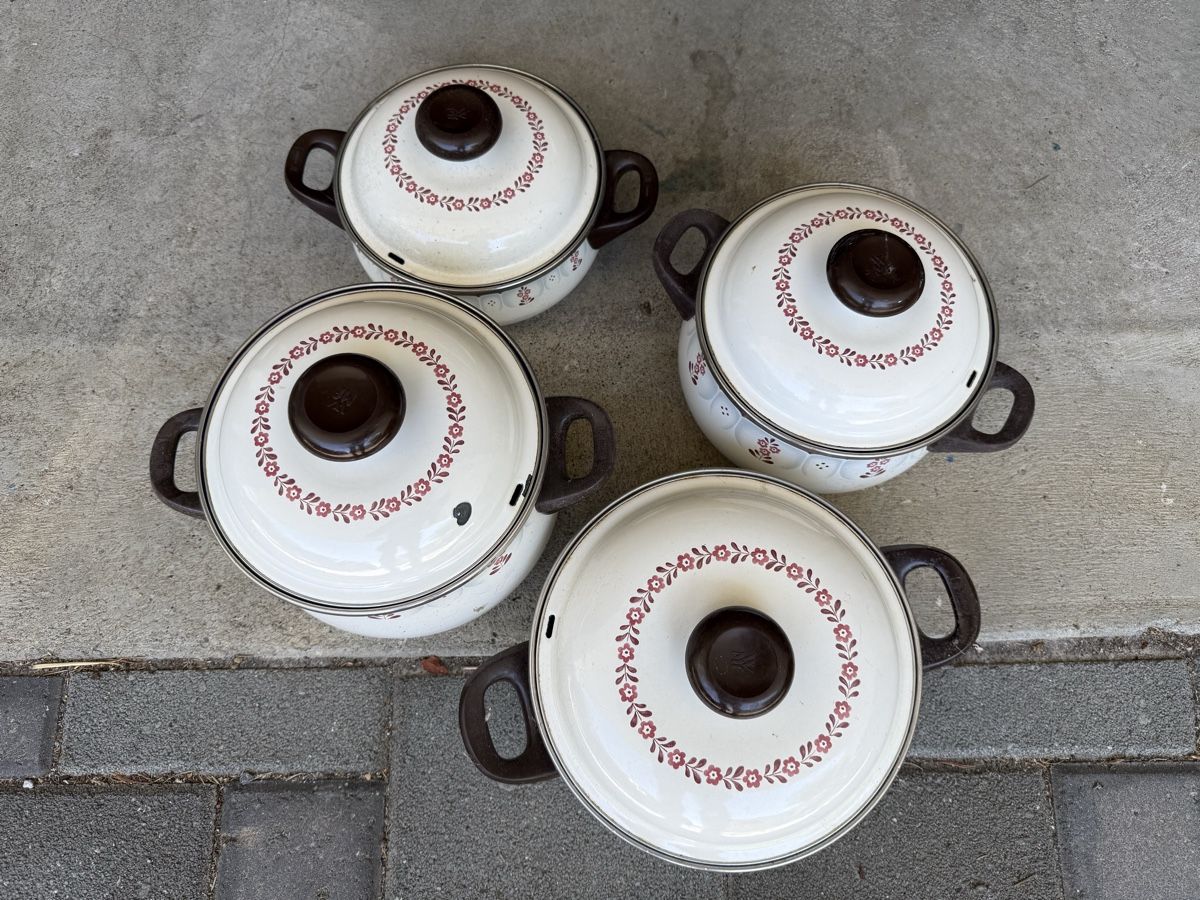 WMF Pentole: Topfset Emaille WMF Stahl-Emaille 4-teilig gebraucht – Usato da Affoltern am Albis venduto da jonas1009