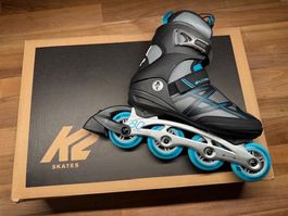 K2 Inline Skates, Alexis 80 Alu, blau / grau