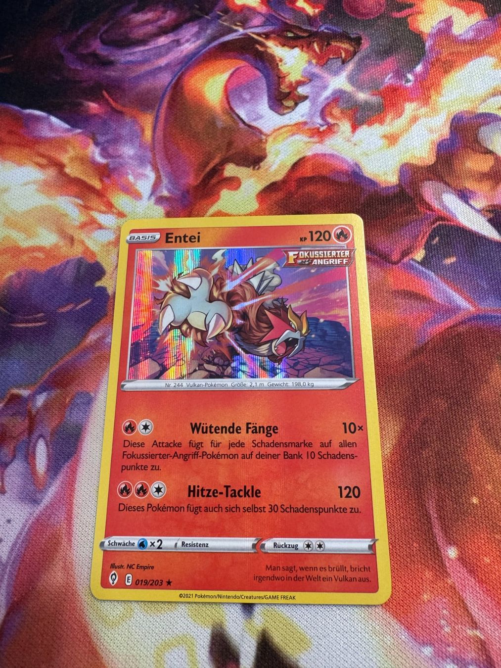 Pokémon Carte collezionabili: Entei (EVS 019) / Holo / Drachenwandel – Nuovo (secondo la descrizione) da Bülach venduto da CherryBlu