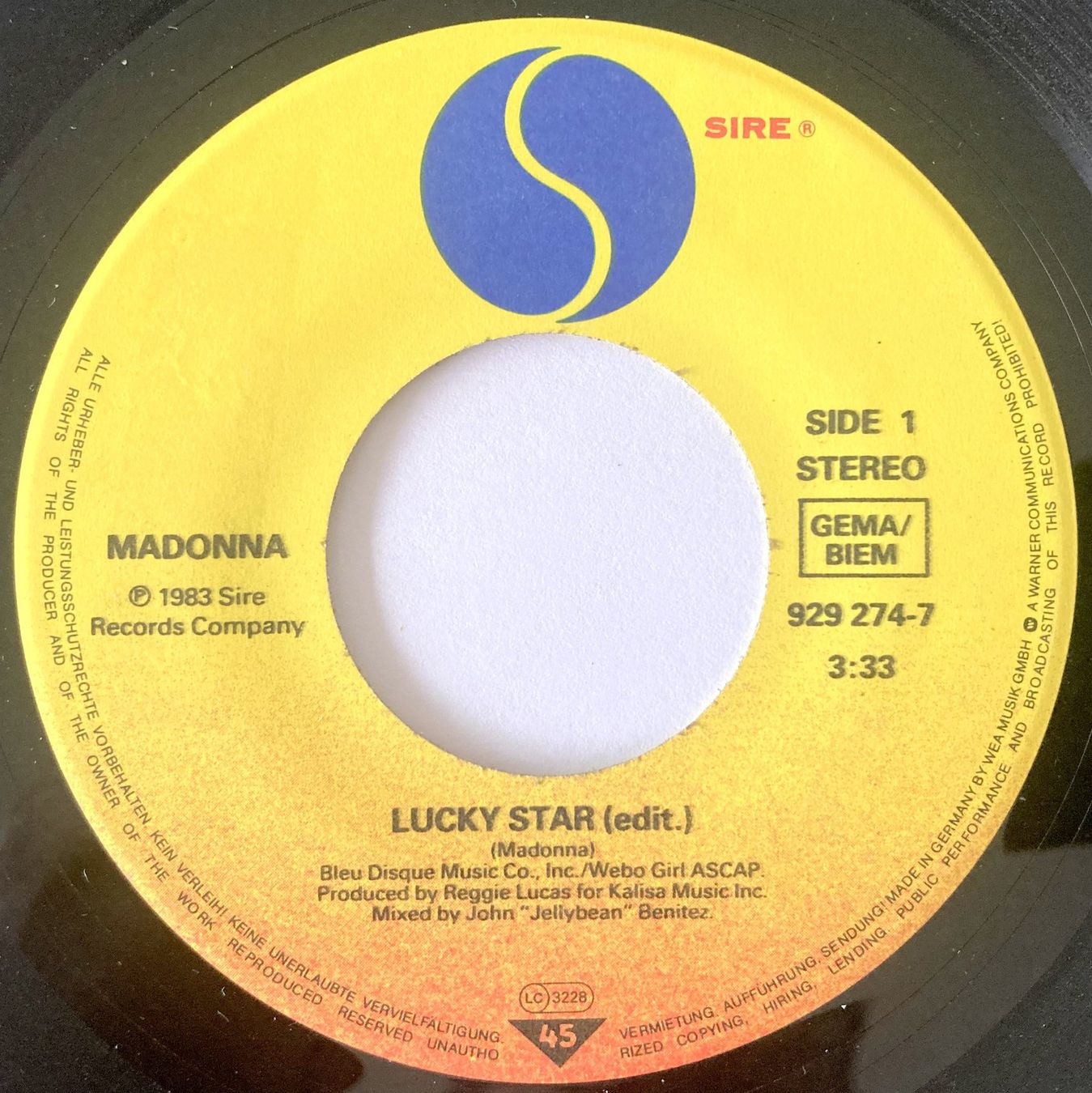 Dischi in vinile: MADONNA - LUCKY STAR – Usato da Bottens venduto da hotter-than-hell 2
