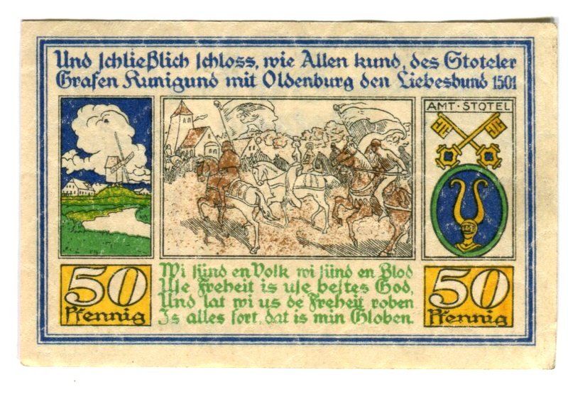 Banconote: Notgeld "50 Pfennig. Stotel 1921" – Usato da Basel venduto da Butsch5