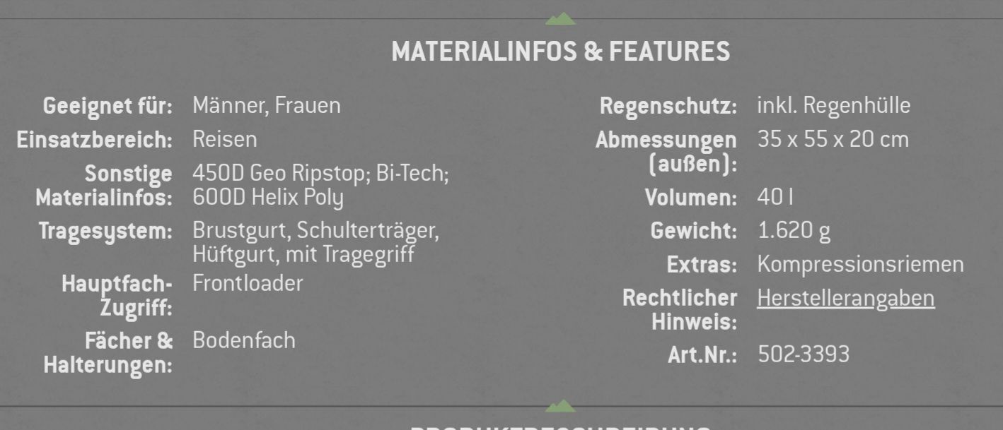 Rucksäcke: Eagle Creek Global Companion 40l – Neu (gemäss Beschreibung) aus Frutigen von Mgirasol 1