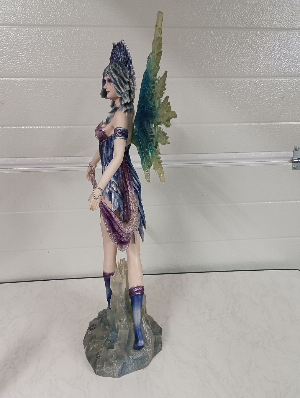 Statuette: Grosse Fee Elfe  Winterfee Eisfee Figur Rarität – Usato da Brislach venduto da Falke666 3