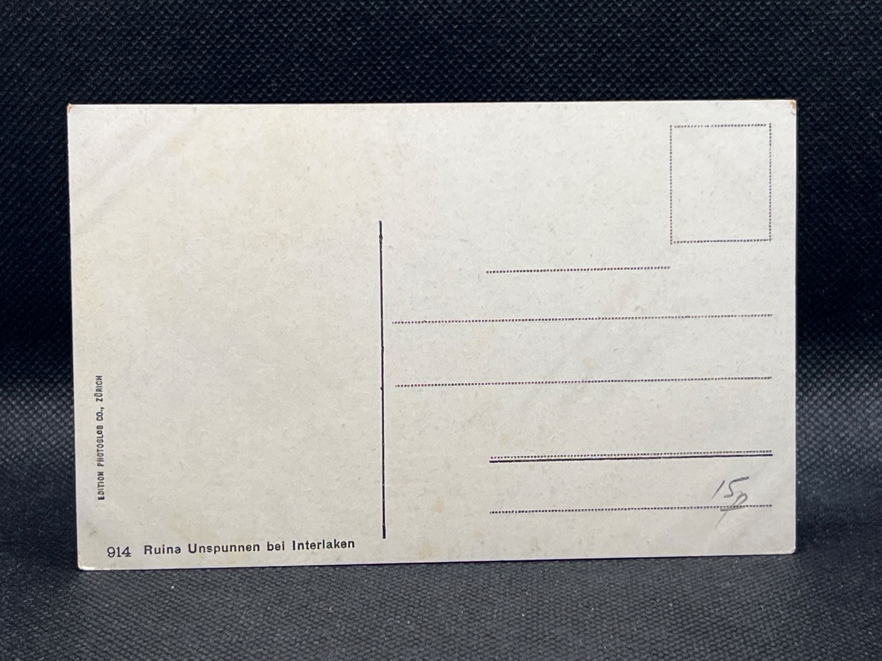Cartoline postali: Ruina Unspunnen bei Interlaken – Usato da Widnau venduto da Brusi9 1