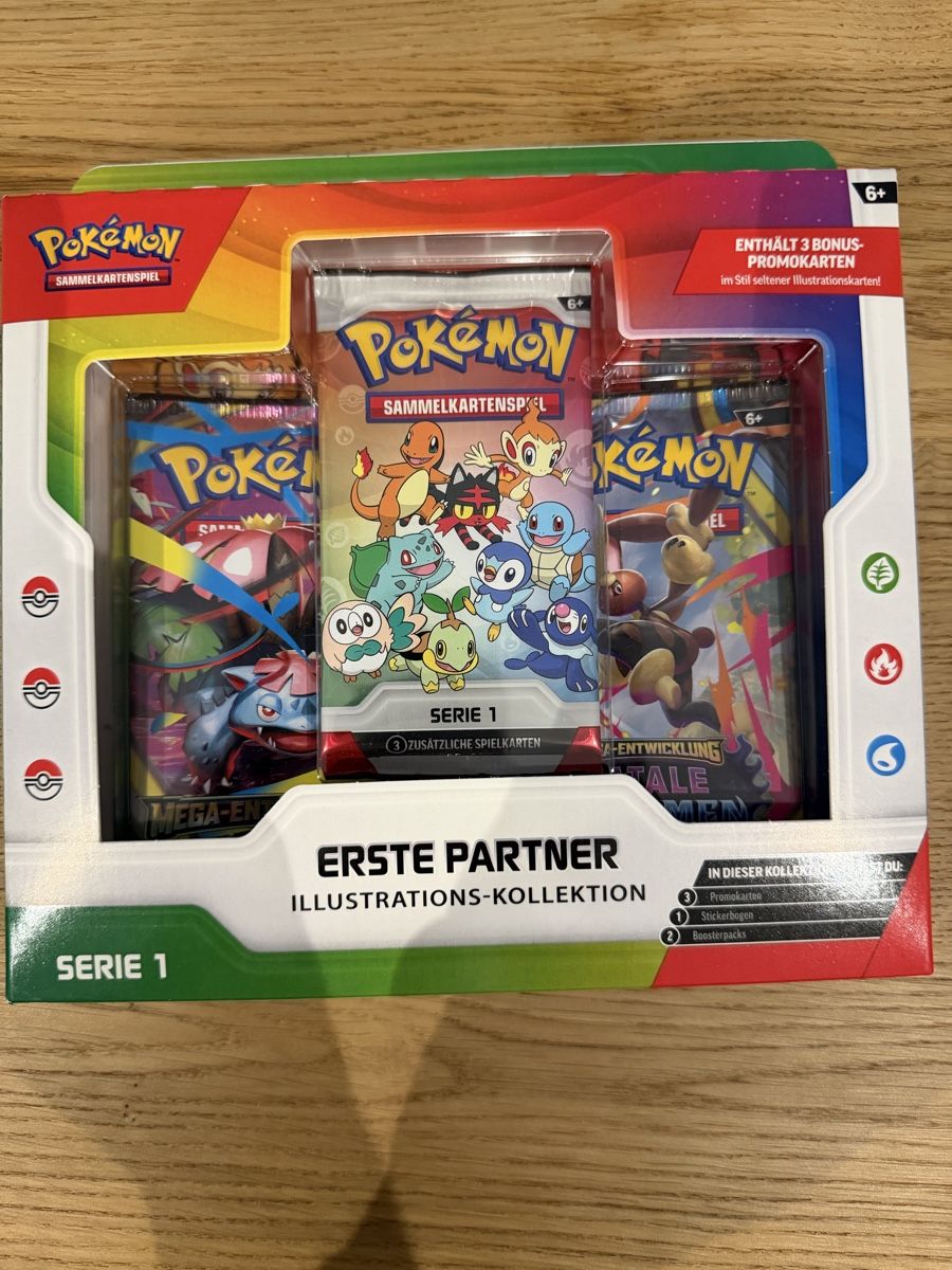 Pokémon Sammelbilder & Trading cards: Pokémon Erste Partner Illustrations-Kollektion Serie 1 – Neu und originalverpackt aus Aarau von uebern